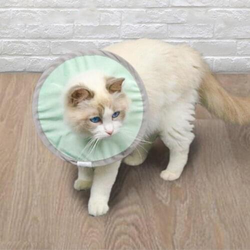 Collar Waterproof Anti-licking Nylon Skin-friendly Protective Circle For Kitten Circle-shaped Neck Protective Sleeve