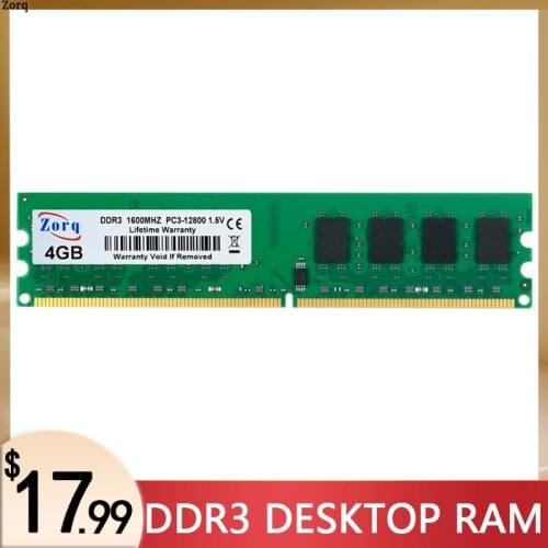 Zorq 4GB 8GB DDR3 1066MHz 1333MHz 1600MHZ PC3-8500U PC3-10600U PC3-12800U 240PIN DIMM Desktop Memory RAM Intel AMD compatible