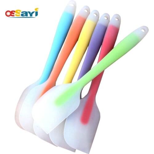1Pc Silicone Scraper Cake Cream Butter Mixer Kitchen Spatula Baking Tools