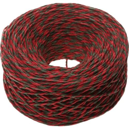 100 Meter Paper Cord String Christmas Diy Craft Supplies Red Green