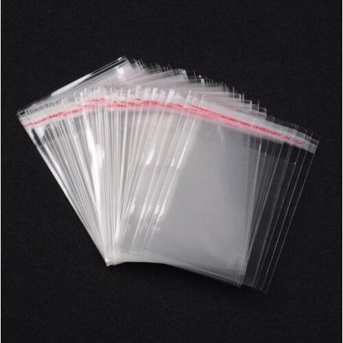 500pcs Clear Rectangle Cellophane Bags for Bakery, Cookies, Candies,Dessert packaging display F65