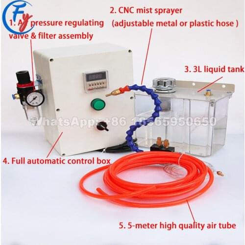 Automatic CNC Mist Sprayer System, CNC Coolant Mister Automatic System With Air Filter, Coolant Mist Sprayer