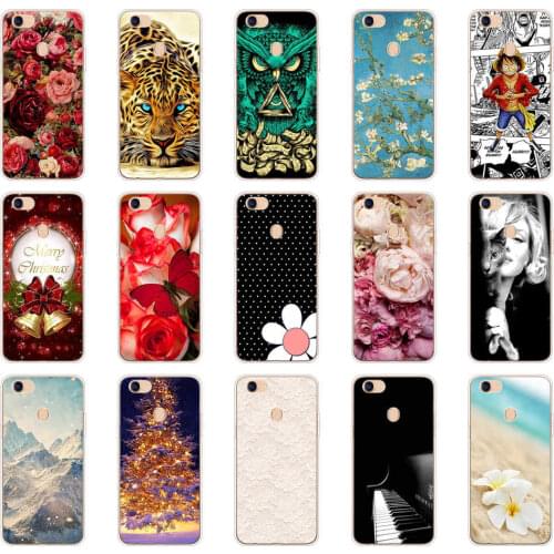 For OPPO F5 Case Cute Animals flower Soft Silicone Cover For OPPO F7 f 7 TPU Phone Back Cases For OPPO F 5 shell