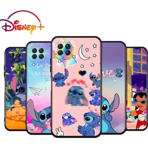 Stitch Little Monster Silicone Cover For Huawei Nova 8 7i 7 SE 6 SE 5T 5i 5 Z 4 E 3 3i 3E 2 i Pro Lite Black Soft Phone Case