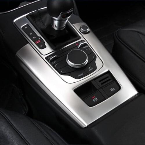 Car Central Control Gearshift Frame Decoration Sticker Trim For Audi A3 8V 2013-2019 LHD Interior Modified Accessories