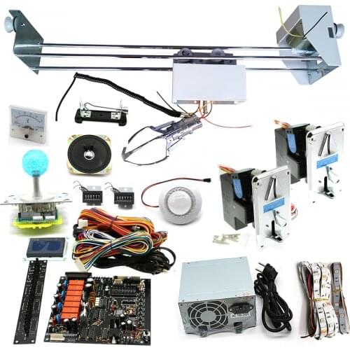 DIY Luxury plush crane game machine kit claw crane game PCB board background music ,english display, counting sensor