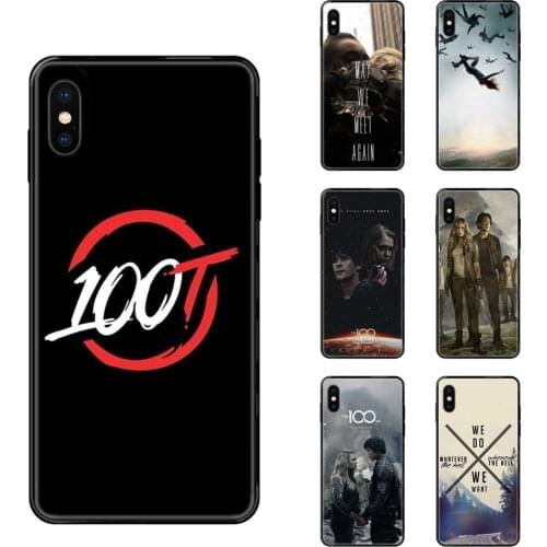For Galaxy S5 S6 S7 S8 S9 S10 S10e S20 edge Lite Plus Ultra The 100 Tv Shows Movie Black Soft TPU Cartoon Pattern Phone Case