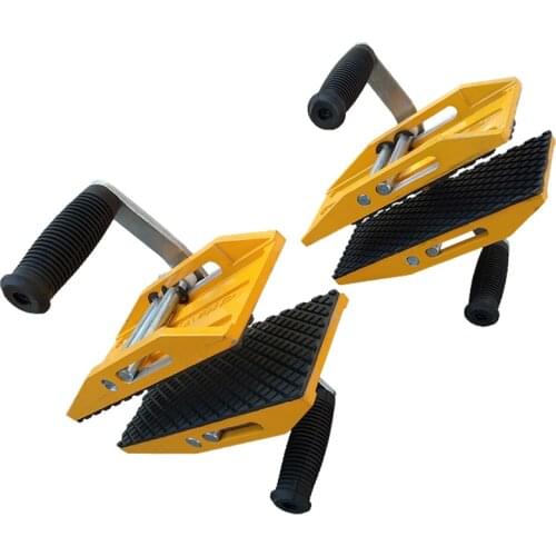 Double Handed Carrying Clamps Granite Tools for Glass Stone Slab Lifting Tool with Rubber for Ceramic Marble and Plastic Metal