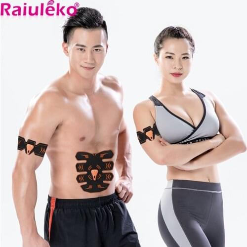 EMS Healthy Muscle Stimulator Rechargeable Abdominal Electric Massager Exercise Trainer Weight Loss Body Sculpting Tool Unisex