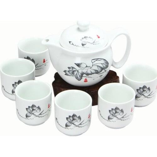 Ceramic household tea set drinking utensils Tea set tea set with teapot cups set of cold water large pot mug dropshipping