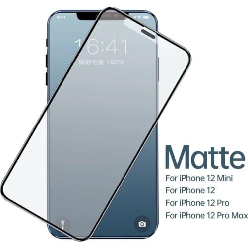 HD Matte Dustproof Mesh Film For iPhone 13 12 Mini Pro Max Tempered Glass Anti-Fingerprint Game Screen Protector