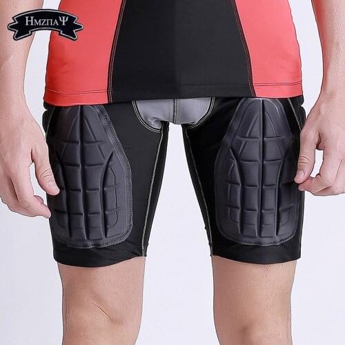 Mens Padded Shorts Protective Underwear Hip Butt Pad Short Basketball Football Soccer Hockey Bike Cycling Snowboard Ski Shorts