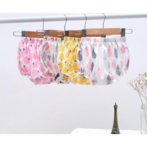 New born baby panties+ scarf 2 piece set infant all season 100% cotton underwear toddler pants baby soft comfortable baby briefs