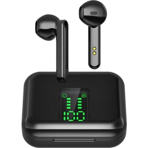 Digital Display New Bluetooth Headset Type-c Interface 5.0 Headset Binaural Wireless Stereo To Ear Mobile Power TWS