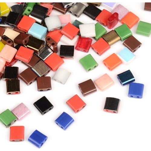 Charm Square Czech Glass Beads5x5x2MM DIY Bracelet Necklace Seedbeads For Jewelry Making Accessories Wholesale Kralen Wholesale