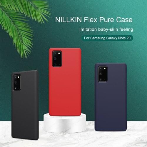 Nillkin Flex Pure Solid Color Back Cover Silicone Soft Protective Case For Samsung Galaxy Note 20 Ultra 2020 Mobile Cell Phones