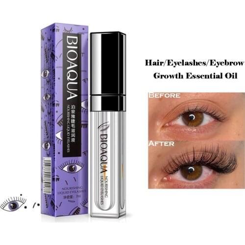 BIOAQUA Original Eyelash Growth Treatments 7 Days Longer Thicker Enhancer Serum Growth Eyebrows Beard Hairline Eyes Care