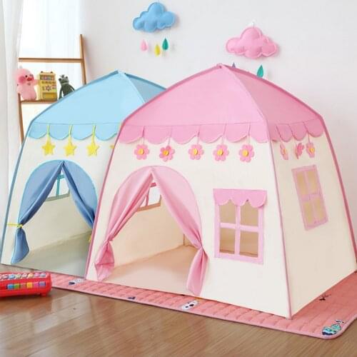 Kids Playhouse Tent Soft Oxford Fabric Big Play House Mess Window Store Carry Bag Indoor Outdoor Toy Gift for Children Christmas