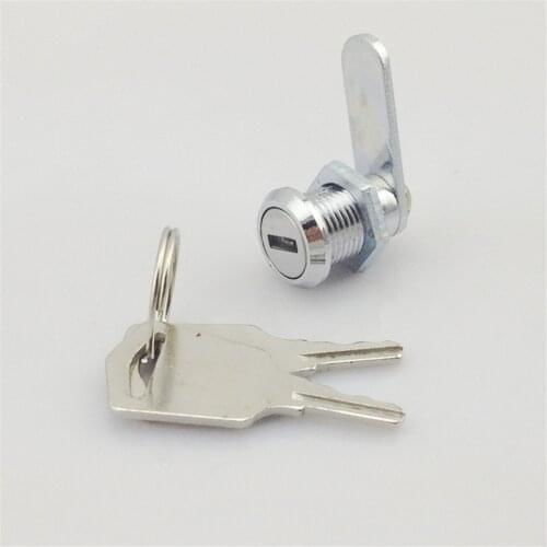 RAYLOCK same key type flat key mini size M12 cam lock with 2 keys for cabinet drawer door