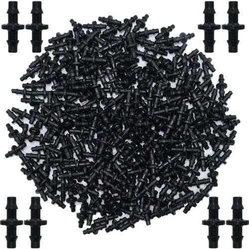 KESLA 1/4'' Barbed Coupling Straight Connectors Fittings for 4/7mm Hose Tubing Repair Micro Flow Drip Irrigation Watering Kit