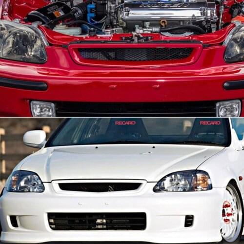 Car Front Bumper Honeycomb Hood Grille for Honda Civic 96-98 EK CX DX EX HX LX