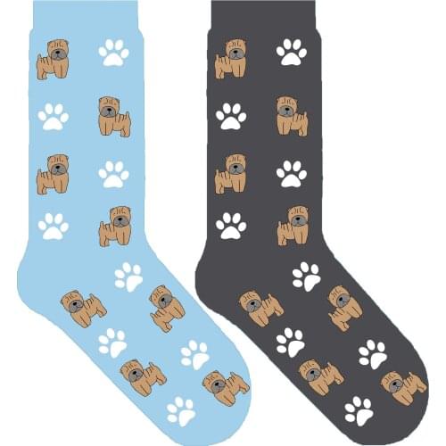 Shar-Pei dog paw crew socks unisex cartoon animal socks with sharpei puppy dog theme gift for dog dad mom 50 pair/lot ORIGINAL
