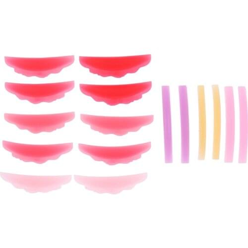 5/8 Pairs Eyelash Perming Pad Silicone Eyelashes Perming Curler Reusable Lash Lift Shield Pads For Perfect Lasting Eyelash