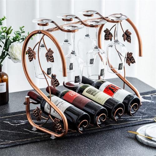 Wine Organizers Display Glass Holder Metal Bottle Rack Stand Bottle Storage Wine Organizer Wine Rack Wine Collection