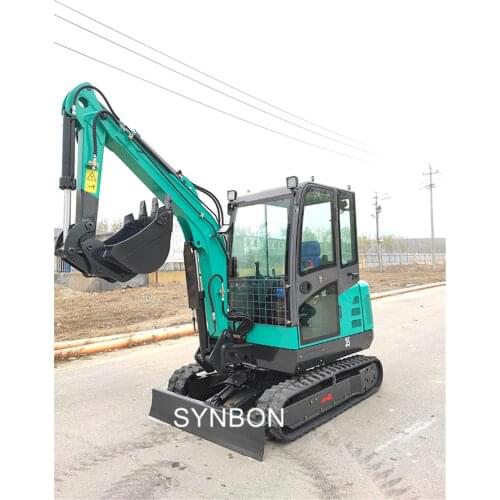 SYNBON Small Mini Excavator Machines Mini Digger of Trench Digging Machine 3ton