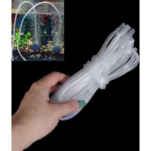 Aquarium Fish Tank Pond Pump Tube 4*6mm White Black Color Aquarium 1m/3m/5m/10m Oxygen Pump Hose Air Bubble Stone