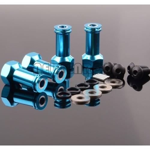 #7154 Upgrade Parts 4Pcs Aluminum 12MM Hex Drive 24MM Extension Adapter FOR RC Car Parts Traxxas 1:16 E-Revo Summit Slash 1/16