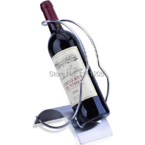 Stainless steel Wine Rack wine bottle holder modern silver champagne hanging racks for home vino frasqueiras bar accessories