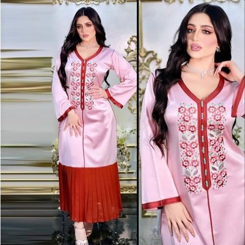 Vestido Longo Abaya Dubai Turkey Islam Saudi Arabic Moroc Muslim Women Dress Kaftan Mujer Robe De Soiree Longue Femme Musulmane