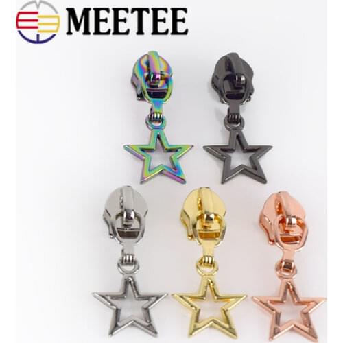 10pcs Zipper Sliders for 5# Nylon Zippers Bag Pocket Zip Head Zips Repair Kits Replacement DIY Sewing Accessories ZT173