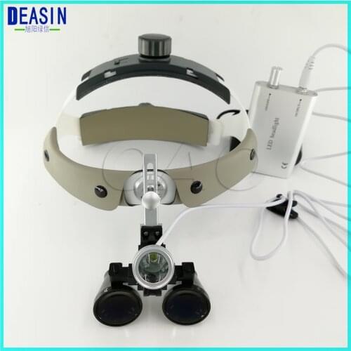 2.5X 3.5X Dentist Dental Surgical Medical Binocular Loupes Magnifying Glass surgeon operation with/without light can choose