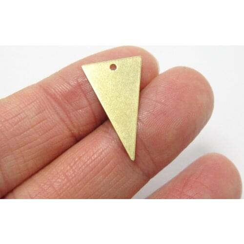 Brass triangle charms 22x13mm Brass earrings dangle pendant Necklace Earrings components -20pcs R1142