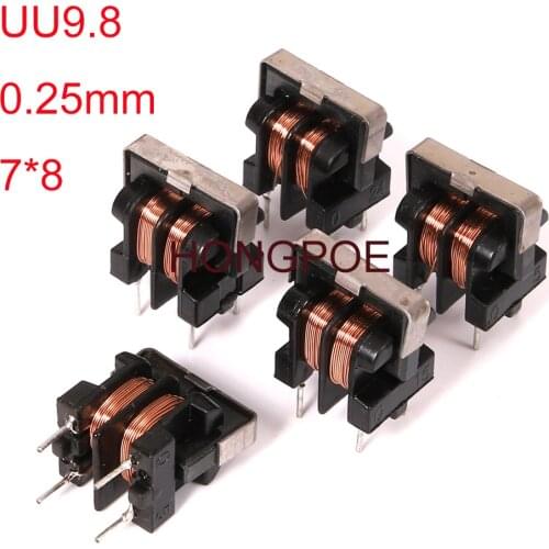 Inductor UU9.8 7~10mH 7*8mm Common Mode Choke Inductor For Filter 5PCS