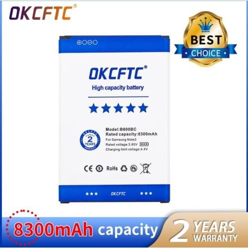 OKCFTC 8300mAh B800BC Battery for Samsung Galaxy Note 3 III note3 N9000 N9005 N900A N900 N9002 N9008 N9009 N9006 N9008S N900T/P
