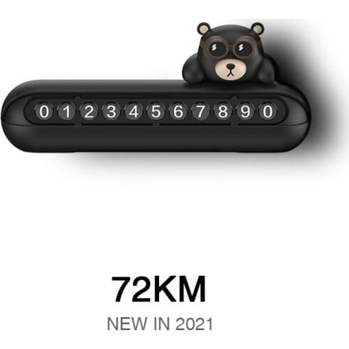 Car Interior Accessories Temporary Parking Card For Auto License Plate Temporary Stop Sign Phone Number Plate Hidden Switch