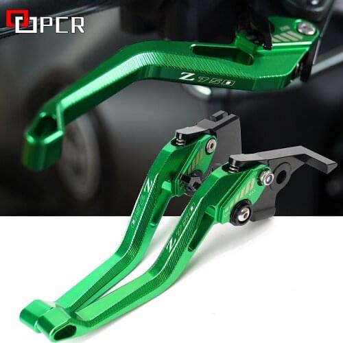 For Kawasaki Z750 Z 750 2007-2012 2008 2009 2010 2011 Motorcycle CNC Accessories Adjustable Brake Clutch Levers Green