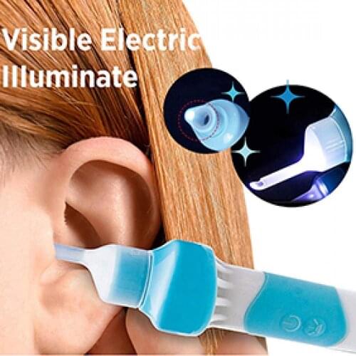 Electric Children Adult Safe Ear Wax Pick Removal Cleaning Tool with LED Light