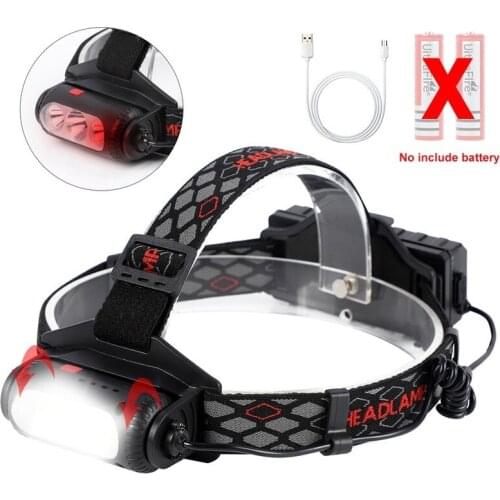 WEST BIKING 2500 Lumens LED Headlamp Bicycle Headlight USB Rechargeable No Battery Night Camping Fishing Cycling Head Flashlight