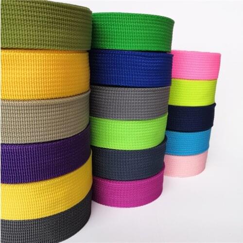 25mm Webbing 10meter long 1" polypropylene for Bag Sewing Belt Webbing Strap dog collar line Strapworks