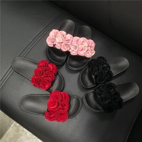 Flowers Summer Home Slippers Women Platform Shoes Woman Slippers Flat Sandals Beach Slippers Home Shoes Household Slipper