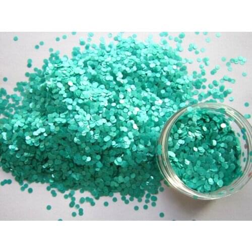 1mm Matte Green Solvent Resistant Glitter for Glitter Nail Art, Glitter Nail Polish & Glitter Crafts