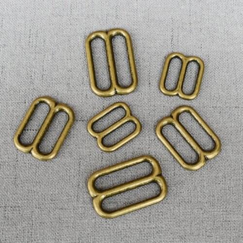 100 Pcs/Pack 15mm 20mm 25mm Metal Belt Buckle Adjuster Slider Hardware Bag Handbag Pet Dog Collar Sewing Garment Accessory