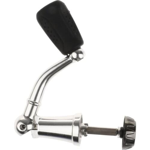 Metal Power Handle Knob Fishing Reel Crank Arm Foldable Spinning Reel Handle