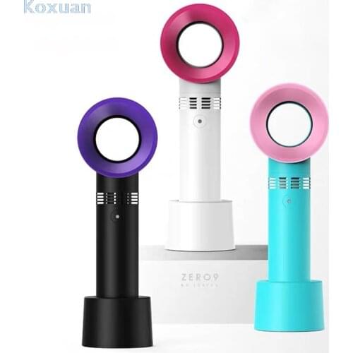 Mini Cute Outdoor Lazy Leafless Fan Air Conditioning Blower Glue Grafted Dedicated Dryer Wind Speed Desktop Portable Gifts