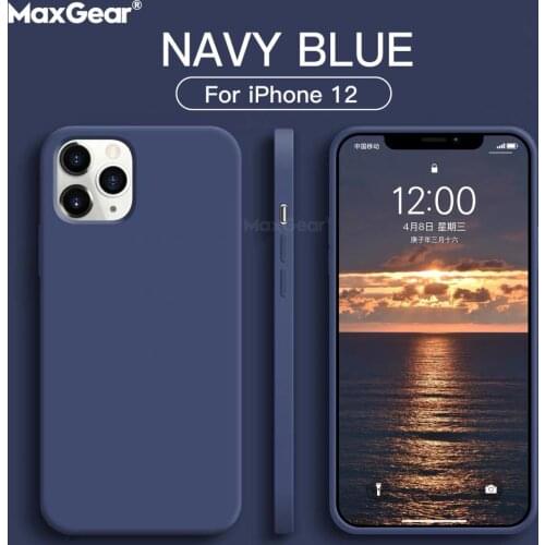 Liquid Silicone Case For iPhone 12 mini 11 Pro Max Original Official Soft Thin Cover For iPhone XR XS Max 6 6S 7 8 Plus SE 2020