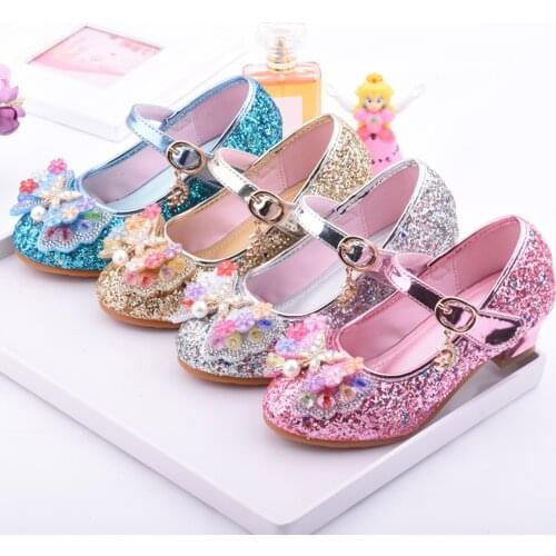 Infant Kids Baby Girls Pearl Crystal Bling Bowknot Single Princess Shoes Sandals Outdoor Summer kids shoes Sapato Infantil